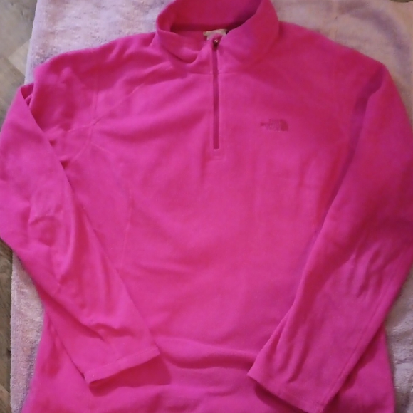 The North Face Sweaters - The North Face Pink Fleece Pullover